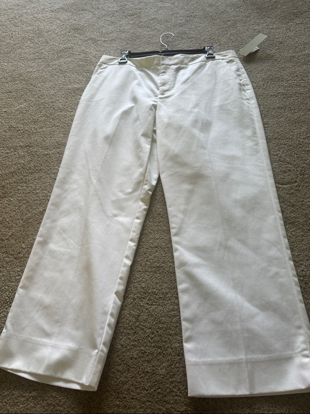 Charter Club White Cropped Dress Pants size 12